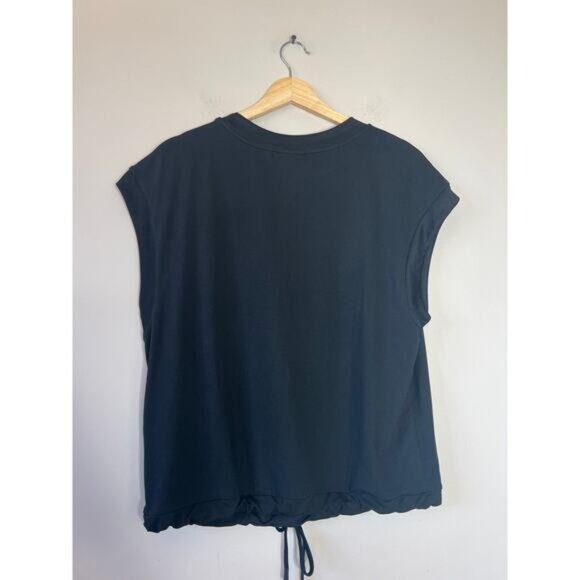 NWT Varley Ferndale Relaxed Drawcord Active Fit Top Black Size: Extra Small - Picture 6 of 7